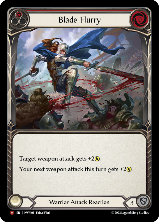 Card image of Blade Flurry (Red)