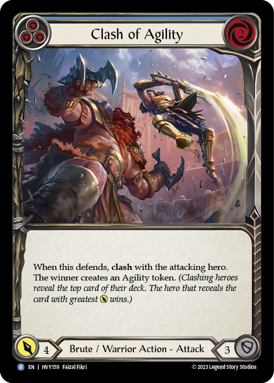 Card image of Clash of Agility (Blue)