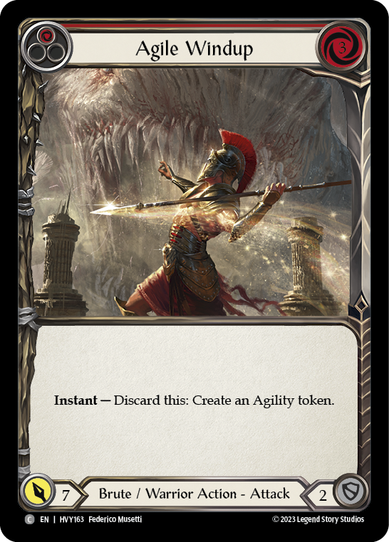 Image of the card for Agile Windup (Red)