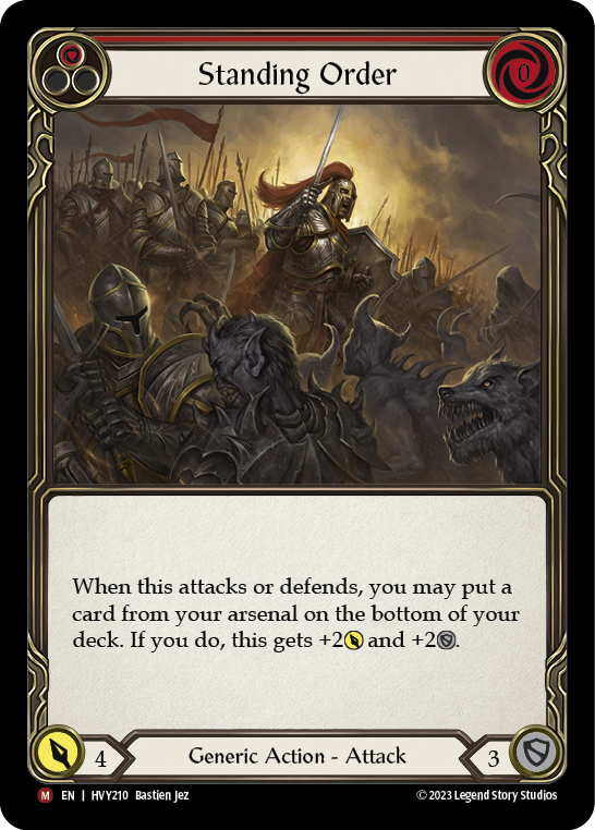 Image of the card for Standing Order (Red)