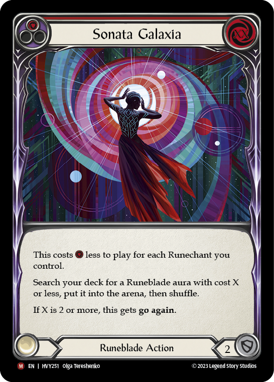 Image of the card for Sonata Galaxia (Red)