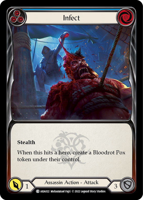 Image of the card for Infect (Blue)