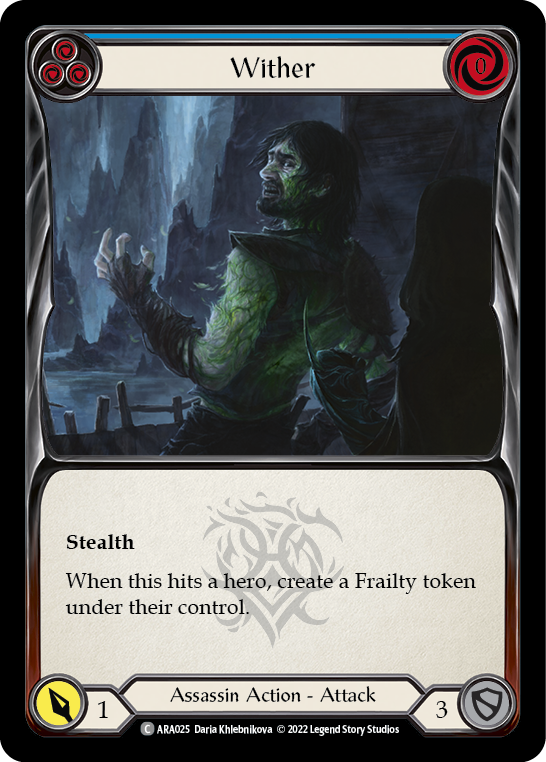 Card image of Wither (Blue)