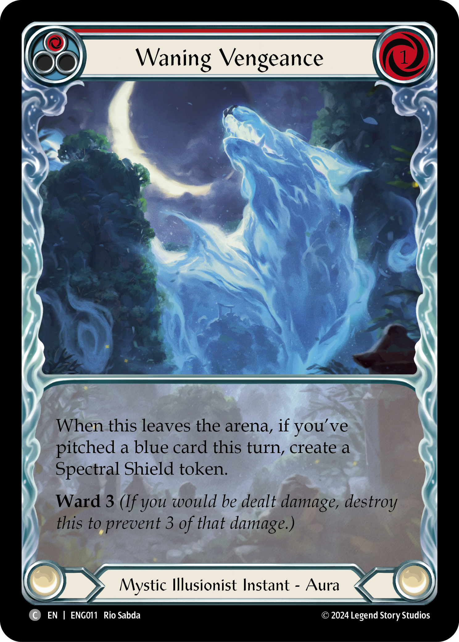 Image of the card for Waning Vengeance (Red)