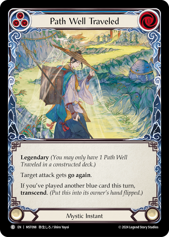 Image of the card for Path Well Traveled (Blue)