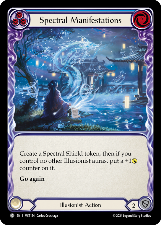 Image of the card for Spectral Manifestations (Blue)