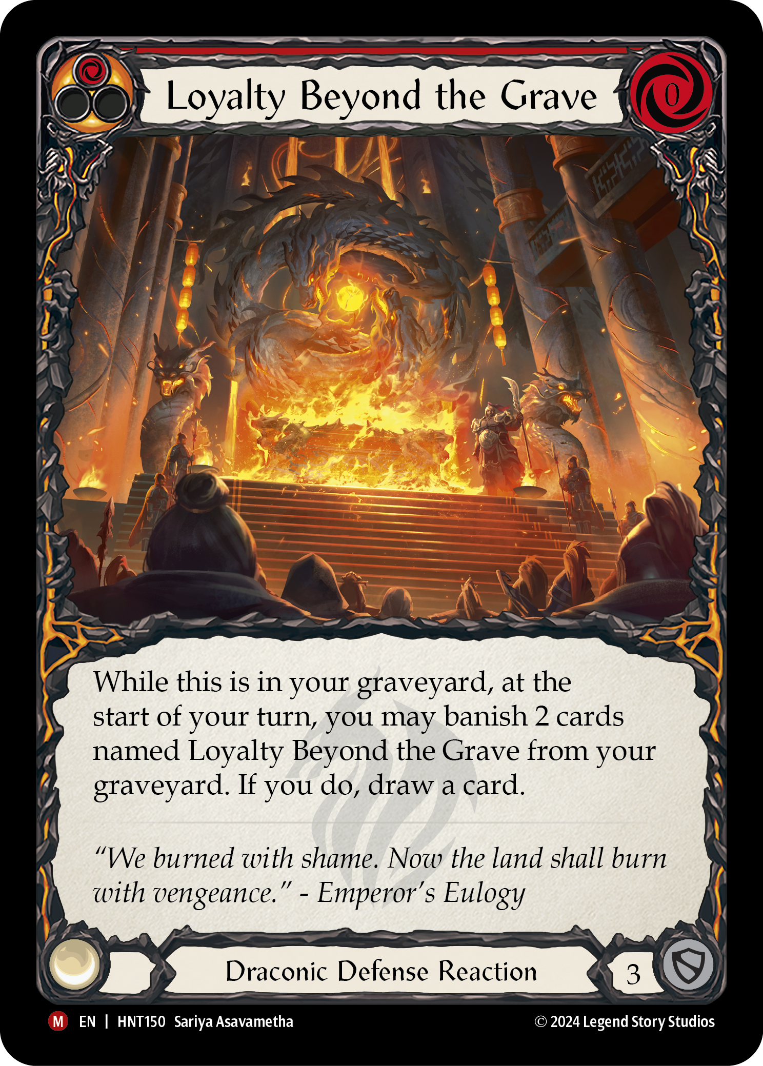 Card image of Loyalty Beyond the Grave (Red)