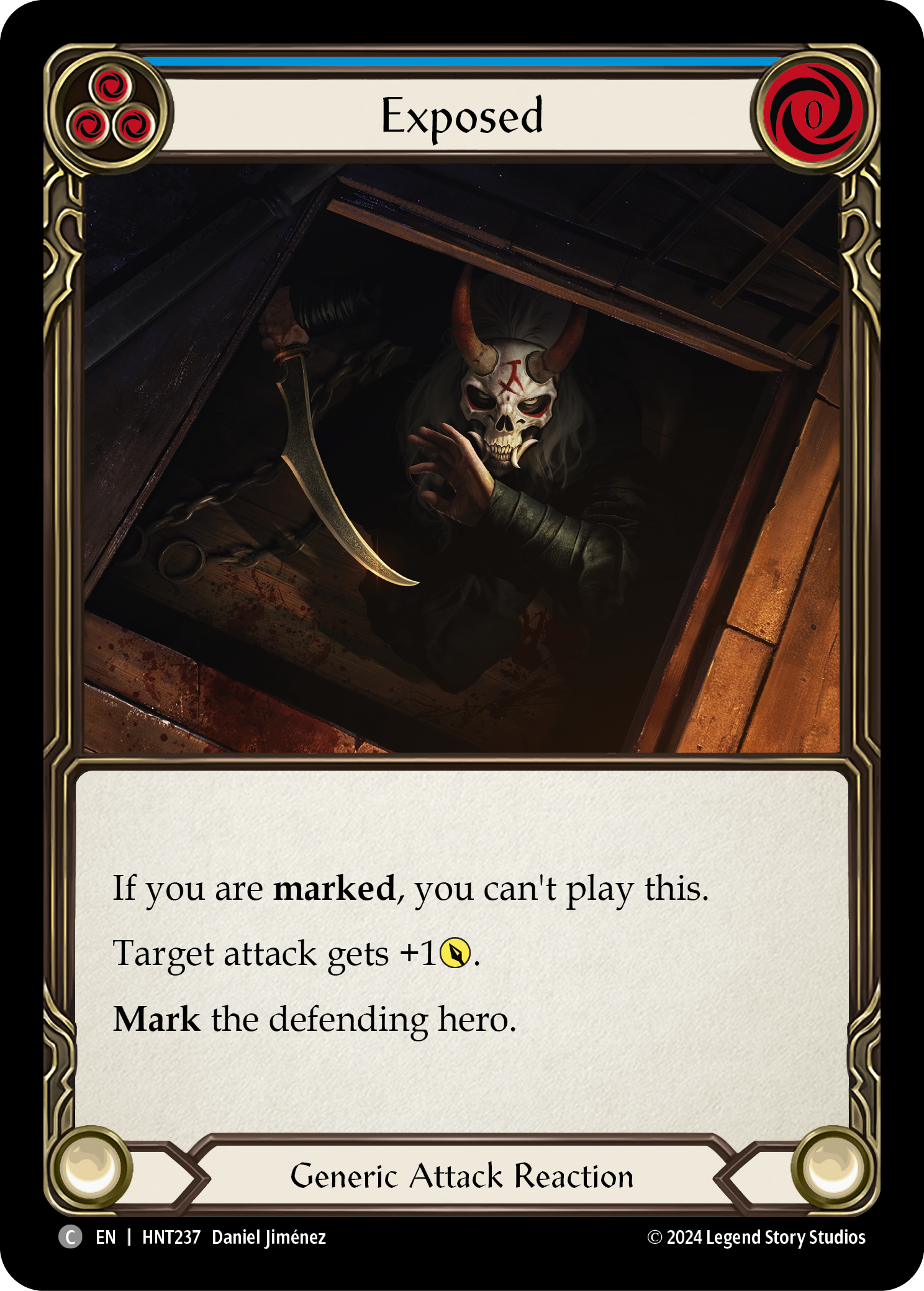 Card image of Exposed (Blue)