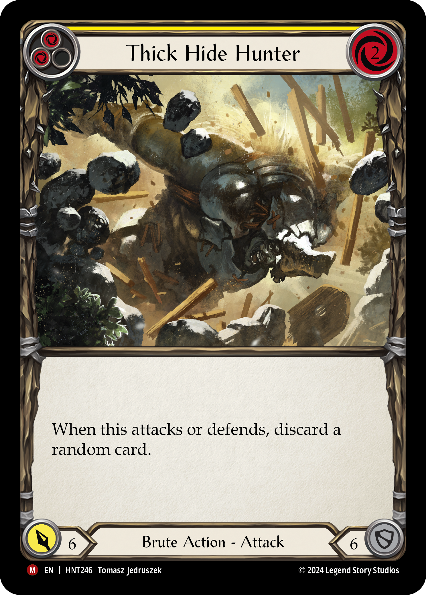 Card image of Thick Hide Hunter (Yellow)