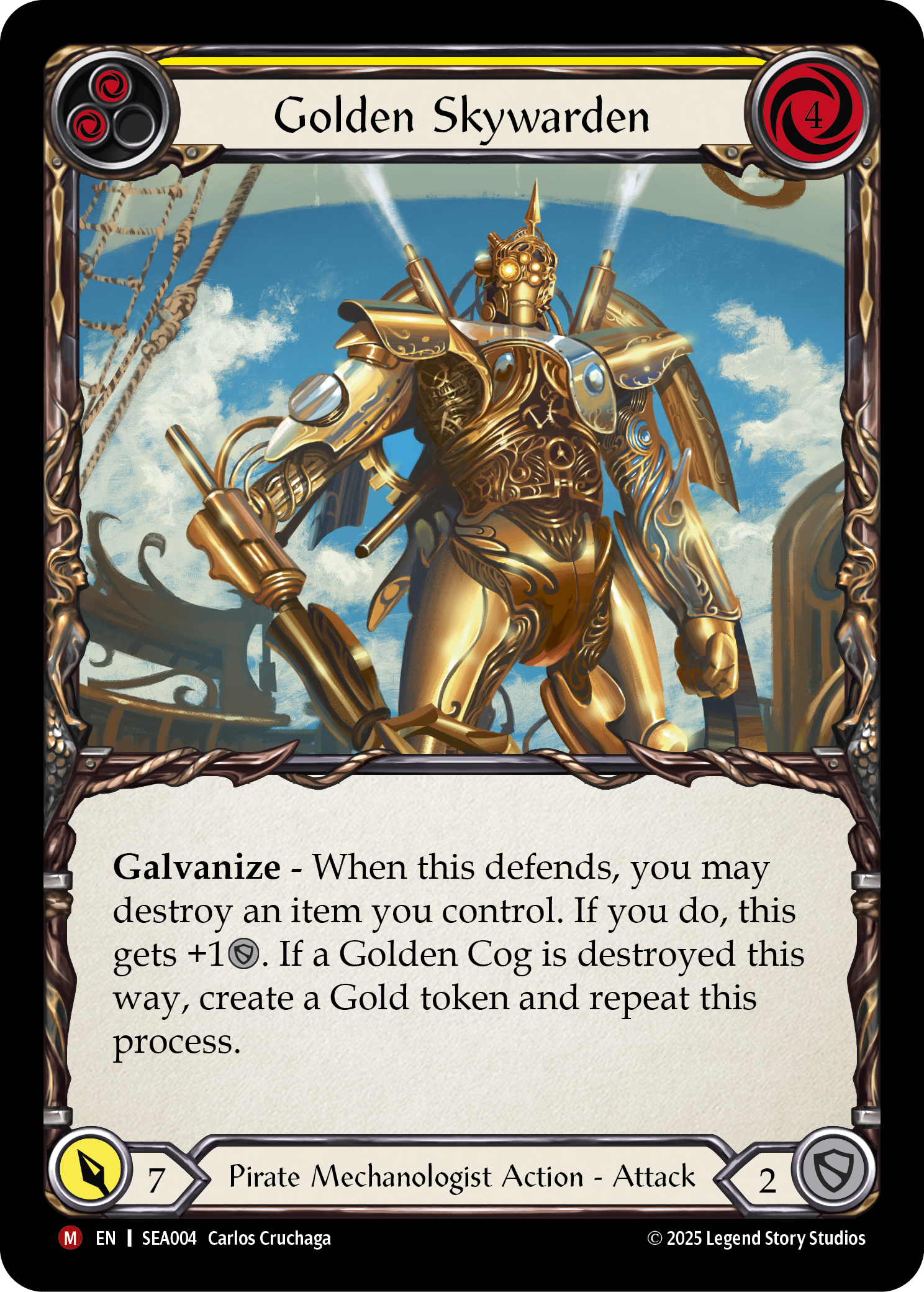 Card image of Golden Skywarden (Yellow)