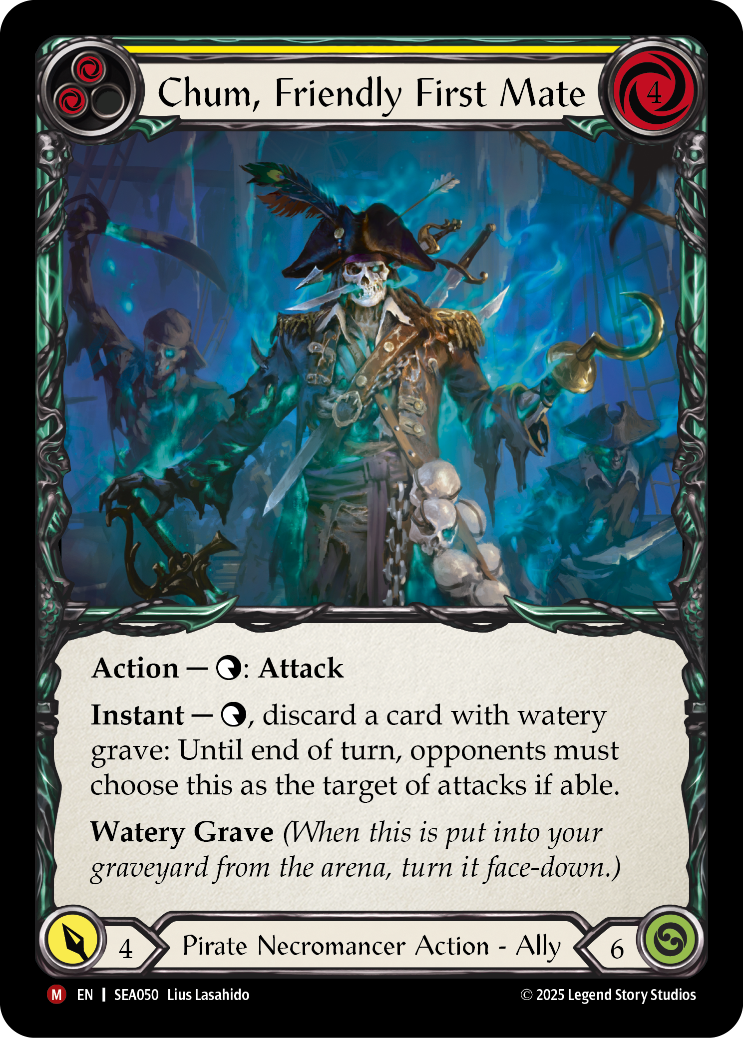 Card image of Chum, Friendly First Mate (Yellow)
