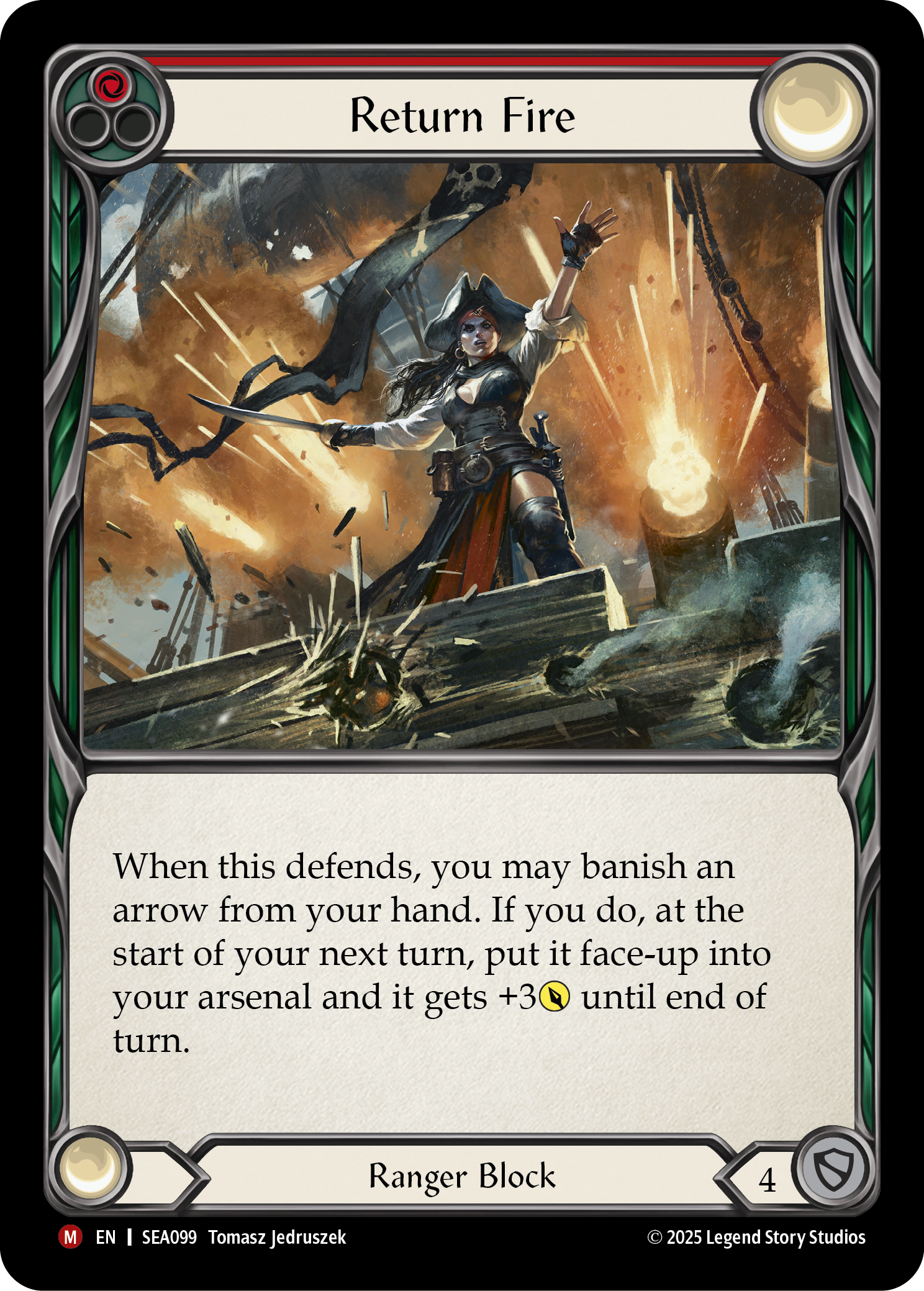 Card image of Return Fire (Red)