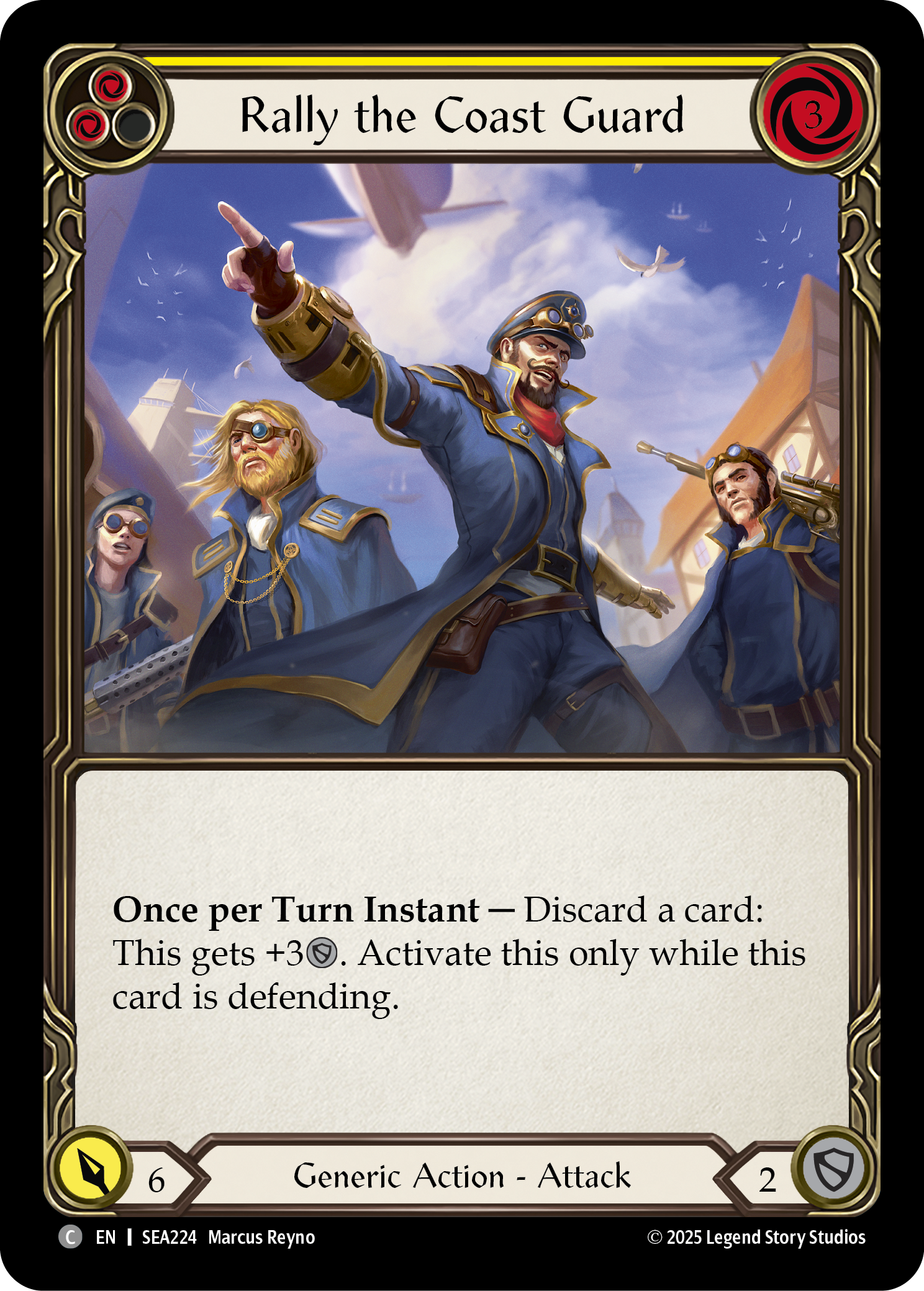 Card image of Rally the Coast Guard (Yellow)