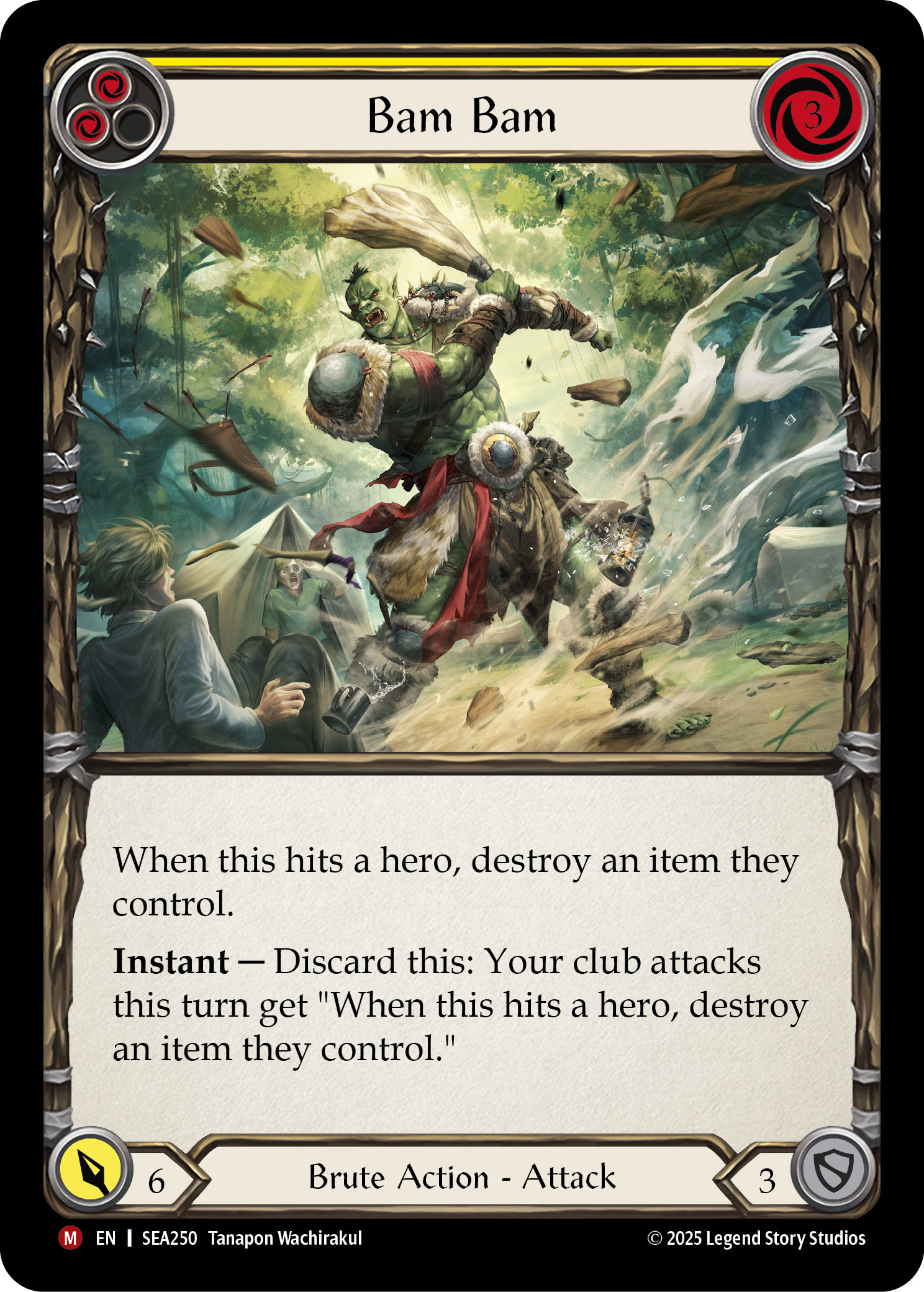 Card image of Bam Bam (Yellow)