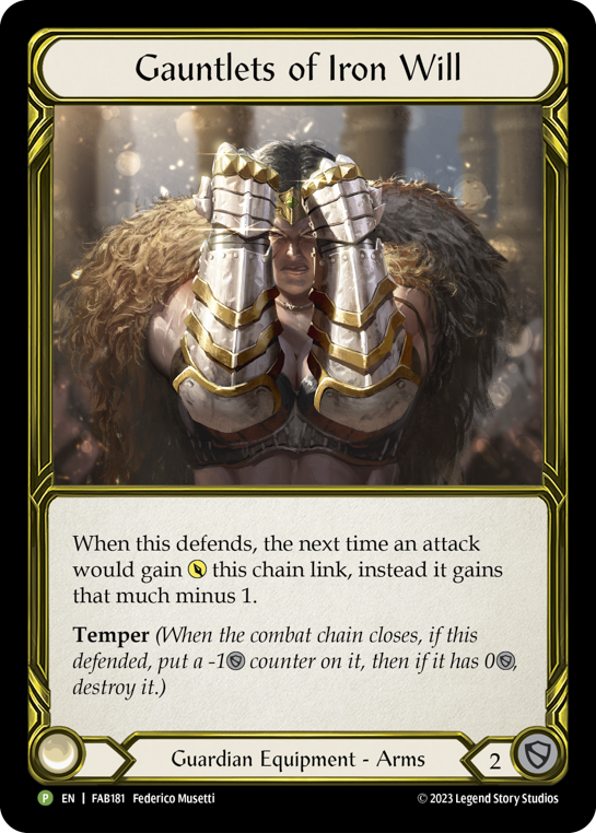 Card image of Gauntlets of Iron Will