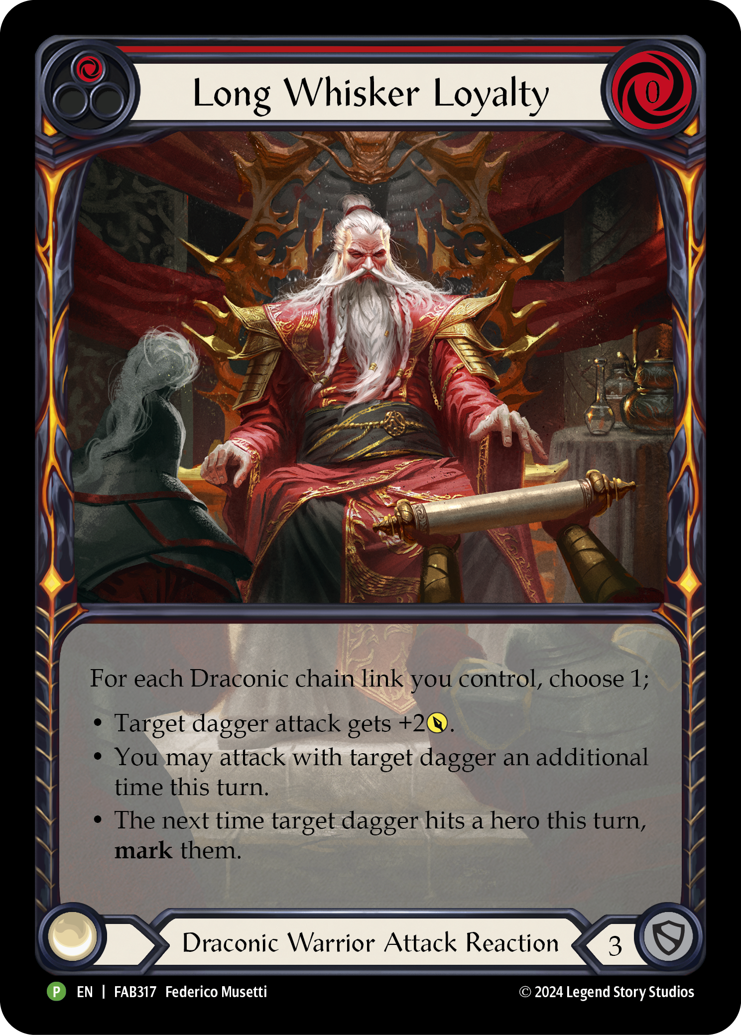 Card image of Long Whisker Loyalty (Red)