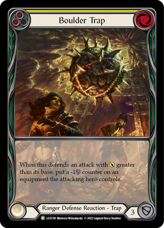 Image of the card for Boulder Trap (Yellow)