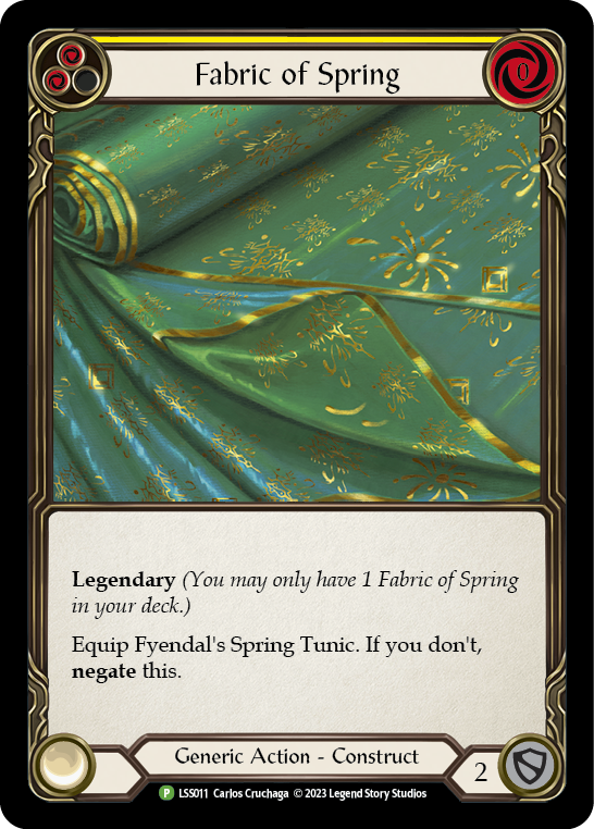 Card image of Fabric of Spring (Yellow)