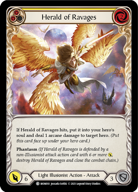Image of the card for Herald of Ravages (Yellow)