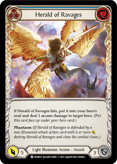 Image of the card for Herald of Ravages (Blue)