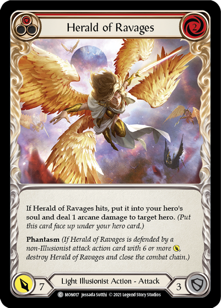 Card image of Herald of Ravages (Red)