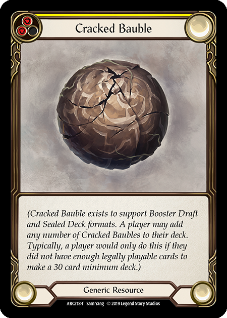 Card image of Cracked Bauble (Yellow)