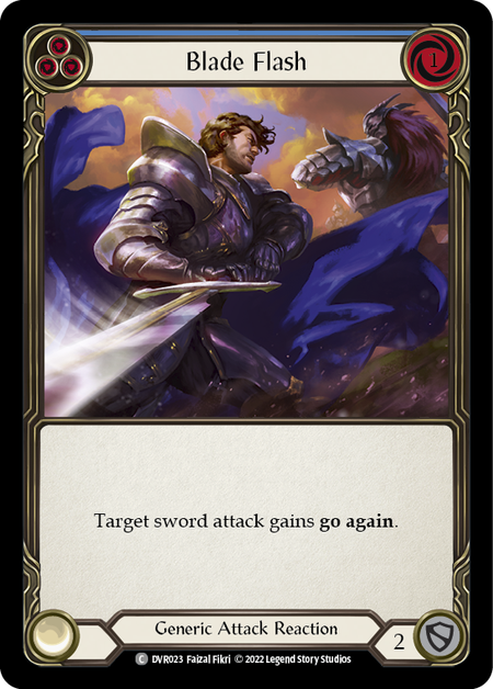 Image of the card for Blade Flash (Blue)