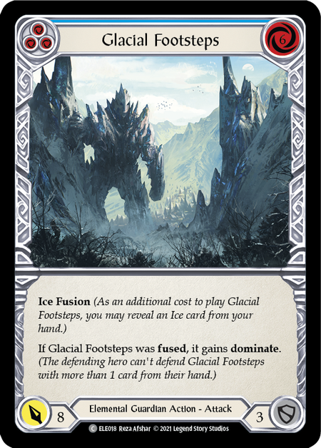 Card image of Glacial Footsteps (Blue)