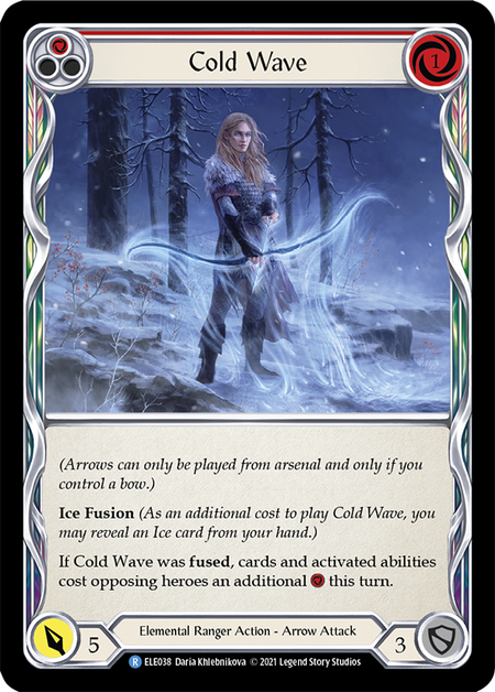 Image of the card for Cold Wave (Red)