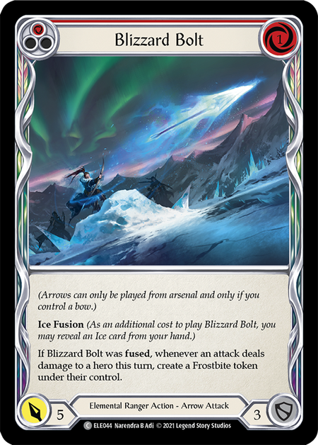 Card image of Blizzard Bolt (Red)