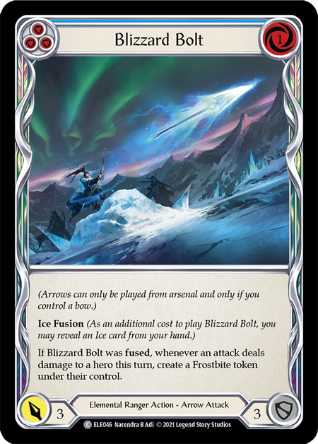 Image of the card for Blizzard Bolt (Blue)