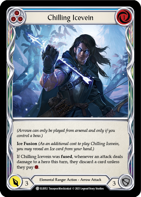 Image of the card for Chilling Icevein (Blue)