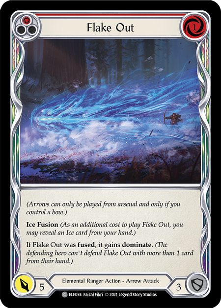 Image of the card for Flake Out (Red)