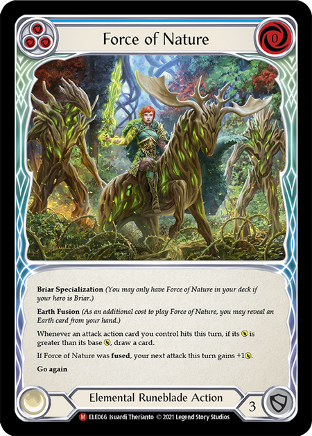 Image of the card for Force of Nature (Blue)