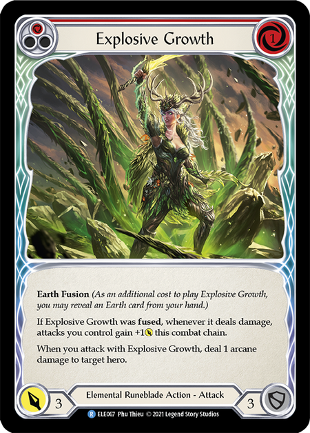 Image of the card for Explosive Growth (Red)