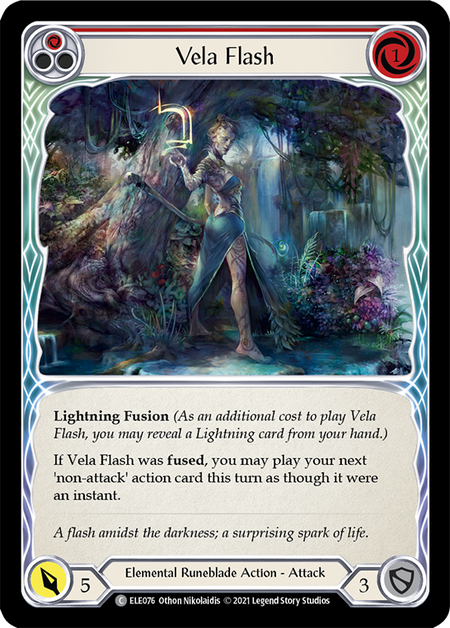 Image of the card for Vela Flash (Red)