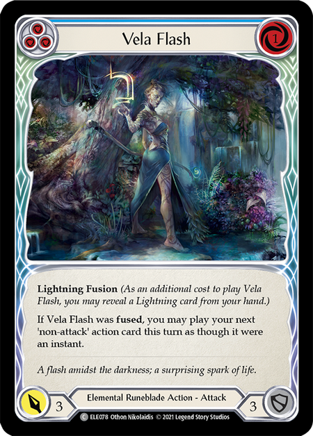 Image of the card for Vela Flash (Blue)