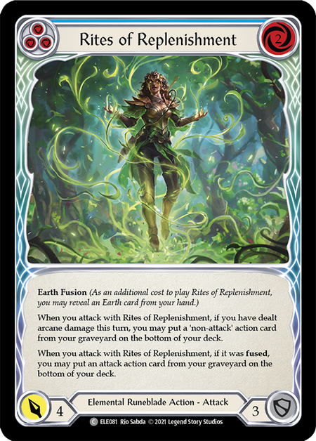 Image of the card for Rites of Replenishment (Blue)