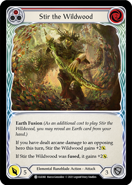 Image of the card for Stir the Wildwood (Red)