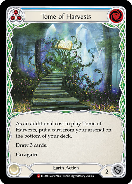 Card image of Tome of Harvests (Blue)