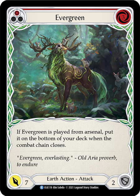 Image of the card for Evergreen (Red)