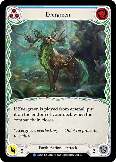 Image of the card for Evergreen (Blue)