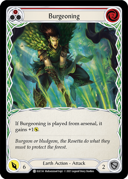 Image of the card for Burgeoning (Red)