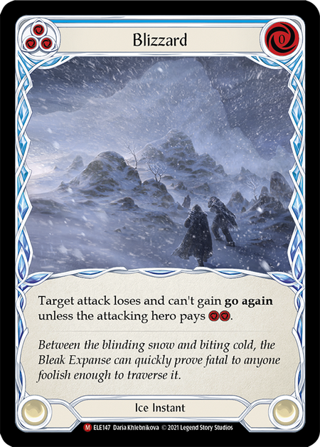 Image of the card for Blizzard (Blue)