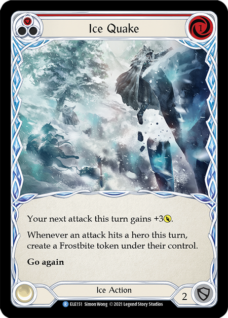 Image of the card for Ice Quake (Red)