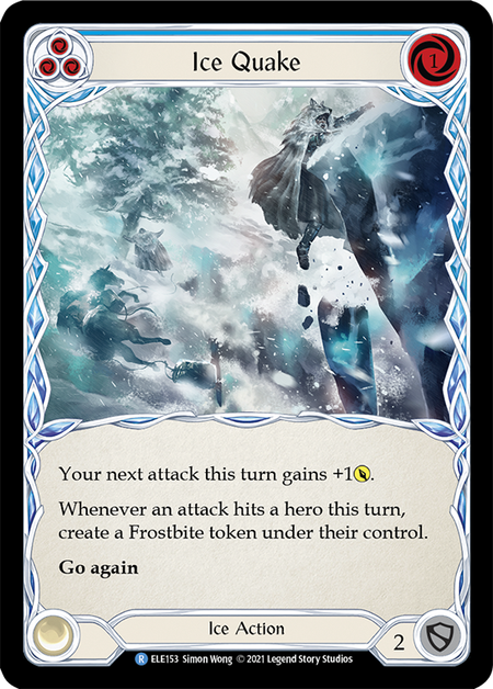 Image of the card for Ice Quake (Blue)