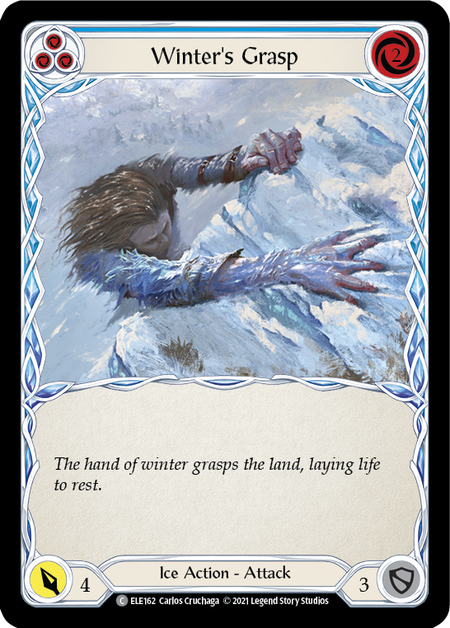 Image of the card for Winter's Grasp (Blue)