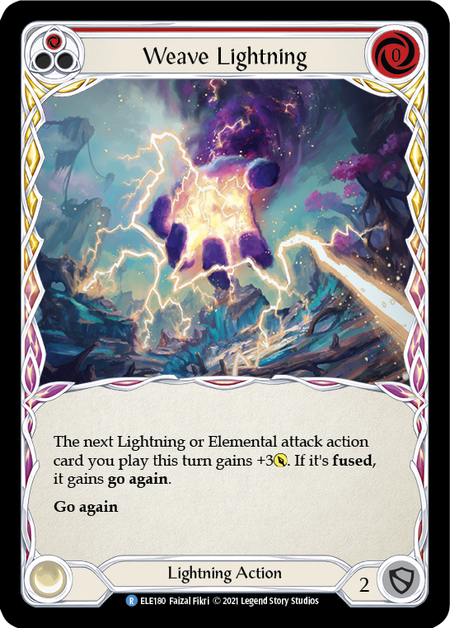 Image of the card for Weave Lightning (Red)