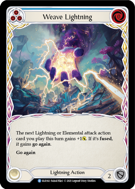 Image of the card for Weave Lightning (Blue)