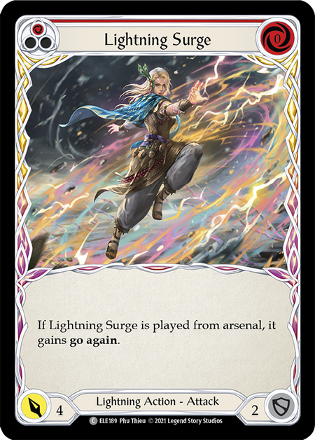 Card image of Lightning Surge (Red)